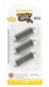 Curved Track w/Nickel Silver Rail & Gray Roadbed - E-Z Track(R) -- 17-1/2′ Radius Half Sectio, N, Bachmann Industries 44825