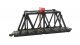 Through-Truss Bridge with Blinking Light -- With E-Z Track Straight Section, N, Bachmann Industries 44873