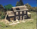 Plasticville Classic Kit - House Under Construction -- 2-7/8 x 5-1/4′ 7.3 x 13cm, HO, Bachmann Industries 45191