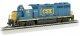 EMD GP40 - Standard DC -- CSX 4409 (Dark Future, blue, yellow), HO, Bachmann Industries 63530