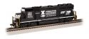 EMD GP40 - Standard DC -- Norfolk Southern 3053 (black, white, Operation Lifesaver), HO, Bachmann Industries 63535
