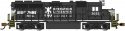 EMD GP40 - Standard DC -- Norfolk Southern 3053 (black, white `Operation Lifesaver` Scheme), N, Bachmann Industries 63565