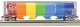 Canadian Cylindrical 4-Bay Grain Hopper, Flashing FRED - Ready to Run -- Canadian National (, HO, Bachmann Industries 73805