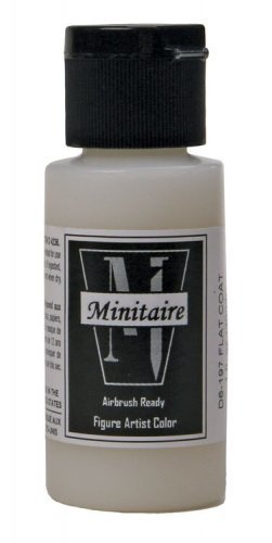Acrylic Airbrush-Ready Clear Finish - Minitaire -- Clear Flat - 1oz 29.6mL, All Scales, Badger Air Brush Co D6197