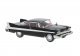 1958 Plymouth Fury - Assembled -- Black, White, HO, Brekina Automodelle 19680