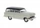 1953-1954 Opel Olympia Caravan Station Wagon - Assembled -- Gray, Black, HO, Brekina Automodelle 20247
