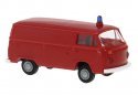1973-1979 Volkswagen Kasten T2 Cargo Van - Assembled -- City Works Department, Economy (red), HO, Brekina Automodelle 33550