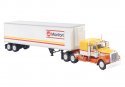 Kenworth W900 Semi Tractor w/Sleeper Cab & Van Trailer - Assembled -- New York Fire Dept. FD, HO, Brekina Automodelle 86257