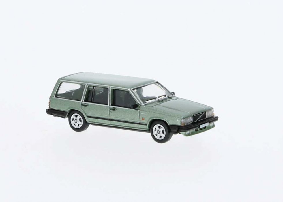 1985 Volvo 740 Station Wagon - Assembled -- Metallic Green, HO, Brekina Automodelle PCX870667