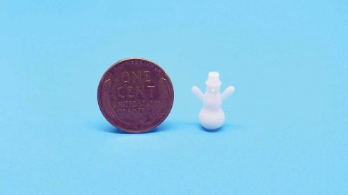 Snowman -- Unpainted pkg(5), HO, All Scale Miniatures 8701029