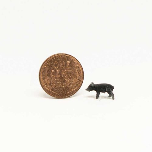 Pigs -- Assorted Colors pkg(5), HO, All Scale Miniatures 870807