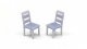 Common Dining Chairs -- Unpainted, HO, All Scale Miniatures 8711019