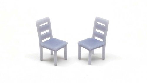 Common Dining Chairs -- Unpainted, HO, All Scale Miniatures 8711019