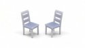 Common Dining Chairs -- Unpainted, HO, All Scale Miniatures 8711019