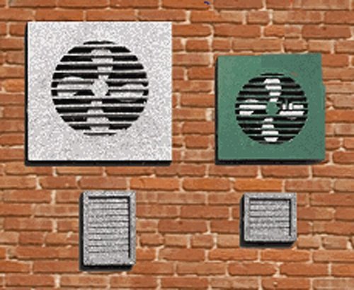 Wall Fans & Wall Vents - Kit -- 6 Fans & 15 Vents, HO, Blair Line 2707