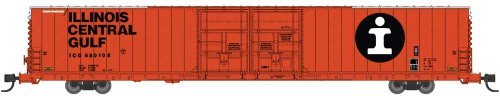 Pullman-Standard 86′ Auto Parts Double-Door Boxcar - Ready to Run -- Illinois Central Gulf 680108 (, N, Bluford Shops 86780