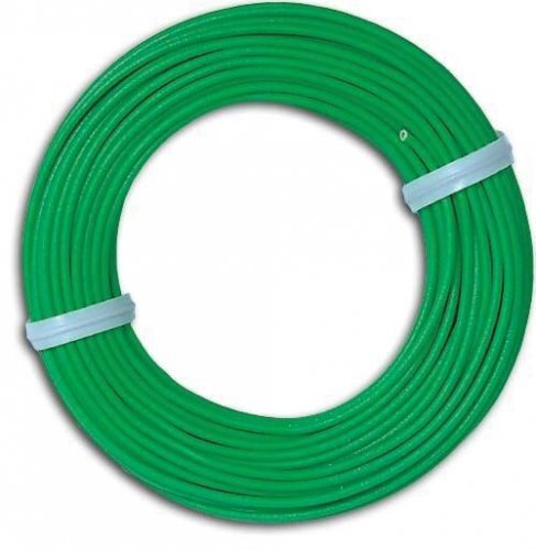 Single-Conductor Wire -- Green, 32`10` 10m, All Scales, Busch Gmbh & Co Kg 1792