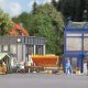 Building an Outdoor Market Stall Complete Miniature Scene -- 2 Figures, Table, Bench, Canopy, , HO, Busch Gmbh & Co Kg 1821