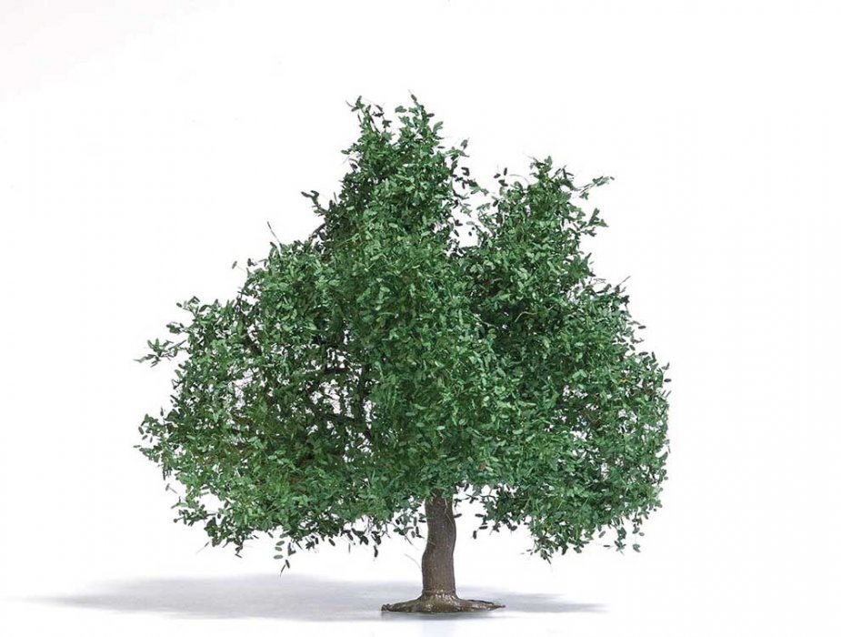 Summer Oak-Fruit Tree - Exclusive -- 3-3/4′ 9.5cm Tall, HO, Busch Gmbh & Co Kg 3662