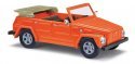 1970 Volkswagen Thing (181 Courier Wagon) - Assembled -- Top Down (orange), HO, Busch Gmbh & Co Kg 52705