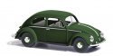 1955 Volkswagen Beetle with Canvas Roof - Assembled -- Green, HO, Busch Gmbh & Co Kg 52990