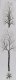 Winter Trees -- 6-1/2′ 16.5cm pkg(4), HO, Busch Gmbh & Co Kg 6158