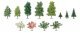 Mixed Tree Bulk Pack -- Mixed, Pine, Deciduous & Blooming pkg(204), All Scales, Busch Gmbh & Co Kg 6333