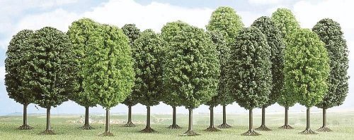 Deciduous Trees -- 3-1/2 - 5-1/2′ 9 - 14cm Tall pkg(15), All Scales, Busch Gmbh & Co Kg 6485