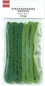 Moss Hedges -- Green 39.4 x 3/8′ 100 x 1cm, N, Busch Gmbh & Co Kg 7155