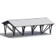 Farm Equipment Shelter -- Laser-Cut Kit - 3-3/4 x 2-5/8 x 1-5/16′ 9.5 x 6.6 x 3.4cm, N, Busch Gmbh & Co Kg 8207