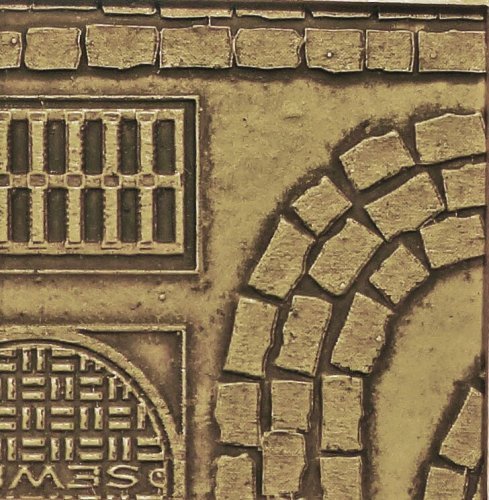 Flexible Roadway - Cobblestone Street Details -- Large for HO, S & O Scales, All Scales, Chooch Enterprises 8659