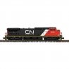 GE Dash 8-40CW - 3-Rail - Conventional Analog - Trainman(TM) -- Canadian National 2152 (black, red, white, Website Logo), O, Atl