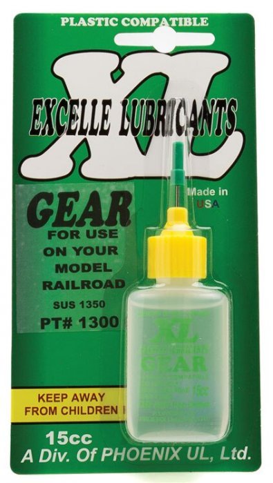 XL Gear Oil -- 1/2oz 14.8mL, All Scales, Excelle Lubricants 1300