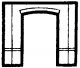 Modular Building System(TM) -- Street Level Wall Sections w/Open Arch - Kit, HO, Design Preservation Models 30107