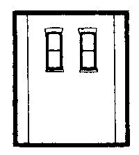 Modular Building System(TM) -- Two-Story Wall Sections w/2 2nd-Story Rectangular Wind, HO, Design Preservation Models 30139