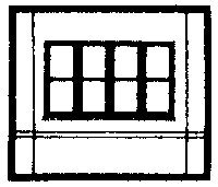 Modular Building System(TM) -- Dock Level Wall Sections w/Victorian Window - Kit, HO, Design Preservation Models 30143