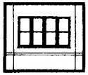 Modular Building System(TM) -- Dock Level Wall Sections w/Victorian Window - Kit, HO, Design Preservation Models 30143