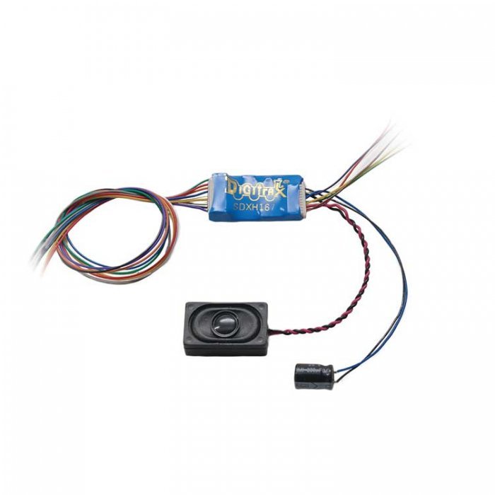 SDXH167D Series 7 Sound Decoder for HO and Larger Scales -- 8 Sound Schemes, 9-Pin Harness, , All Scales, Digitrax SDXH167D
