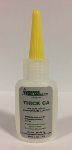 Thick Cyanoacrylate CA Adhesive -- 1/2oz 14.8mL, All Scales, Evergreen Scale Models 63