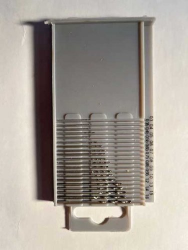 20-Piece Metric Microbox Drill Set -- Includes .3 to 1.6mm Drills, Storage Box, All Scales, Evergreen Scale Models 74100