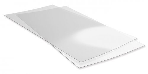 Styrene Sheet Clear - 6 x 12` 15.2 x 30.5cm -- .015` .04cm pkg(2), All Scales, Evergreen Scale Models 9007
