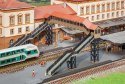 Covered Pedestrian Bridge -- Kit - 10-3/4 x 7-11/16 x 5-7/16′ 27.3 x 19.5 x 13.8cm, HO, Faller Gmbh 120109