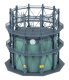 Gasometer Gas Storage Tank with Piping -- Kit - 6-5/16 x 6-5/16 x 7-1/16′ 16 x 16 x 18cm, HO, Faller Gmbh 130157