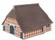 Altlander House -- Weathered Kit - 6 x 4-7/8 x 3-13/16′ 15.2 x 12.4 x 9.7cm, HO, Faller Gmbh 130581