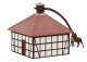 Rahden Horse-Driven Mill -- Laser-Cut Kit - 14 x 8.5 x 9cm, HO, Faller Gmbh 130582
