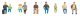Sitting People -- Set 2 pkg(9), HO, Faller Gmbh 151663