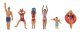 Bathing and Swimming -- pkg(6), HO, Faller Gmbh 151687