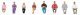 Seated People IV -- pkg(8), HO, Faller Gmbh 151699