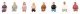 Sitting People without Legs Set 2 -- pkg(8), HO, Faller Gmbh 151700