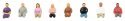 Sitting People without Legs Set 2 -- pkg(8), HO, Faller Gmbh 151700